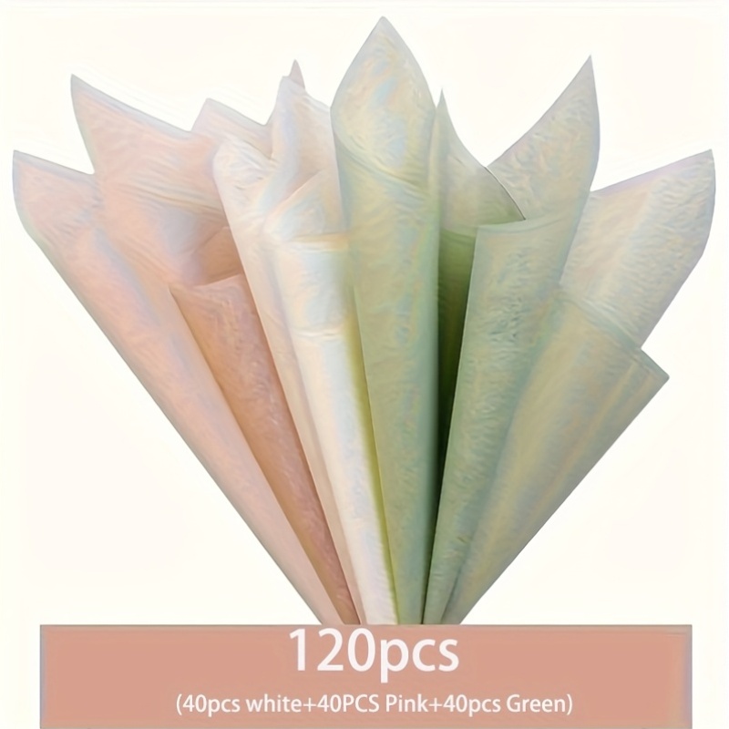 Embellishment Crafts - 120개 - 탈부착 가능한 꽃 포장지,