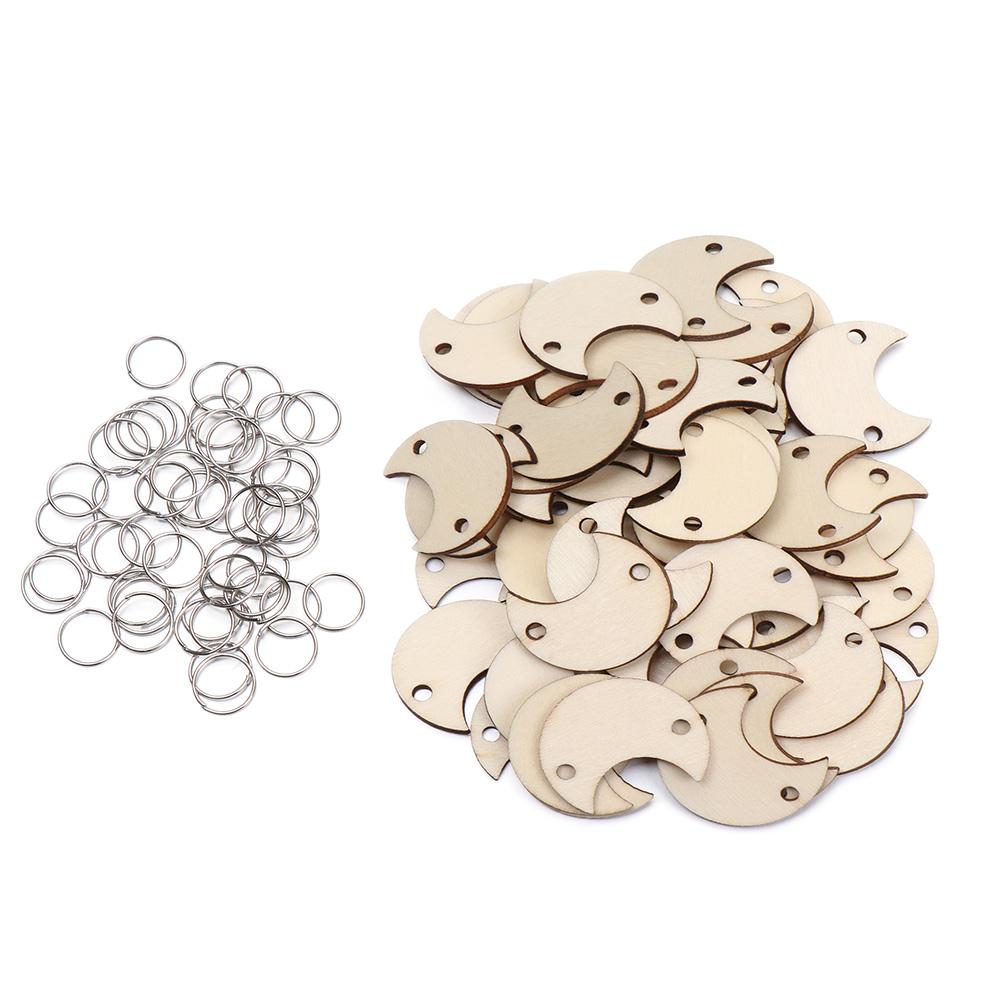 50개/세트 DIY 공예 장식용 별/하트/원형 나무 조 - Easter Craft Embellishment Set 리뷰 및 가격