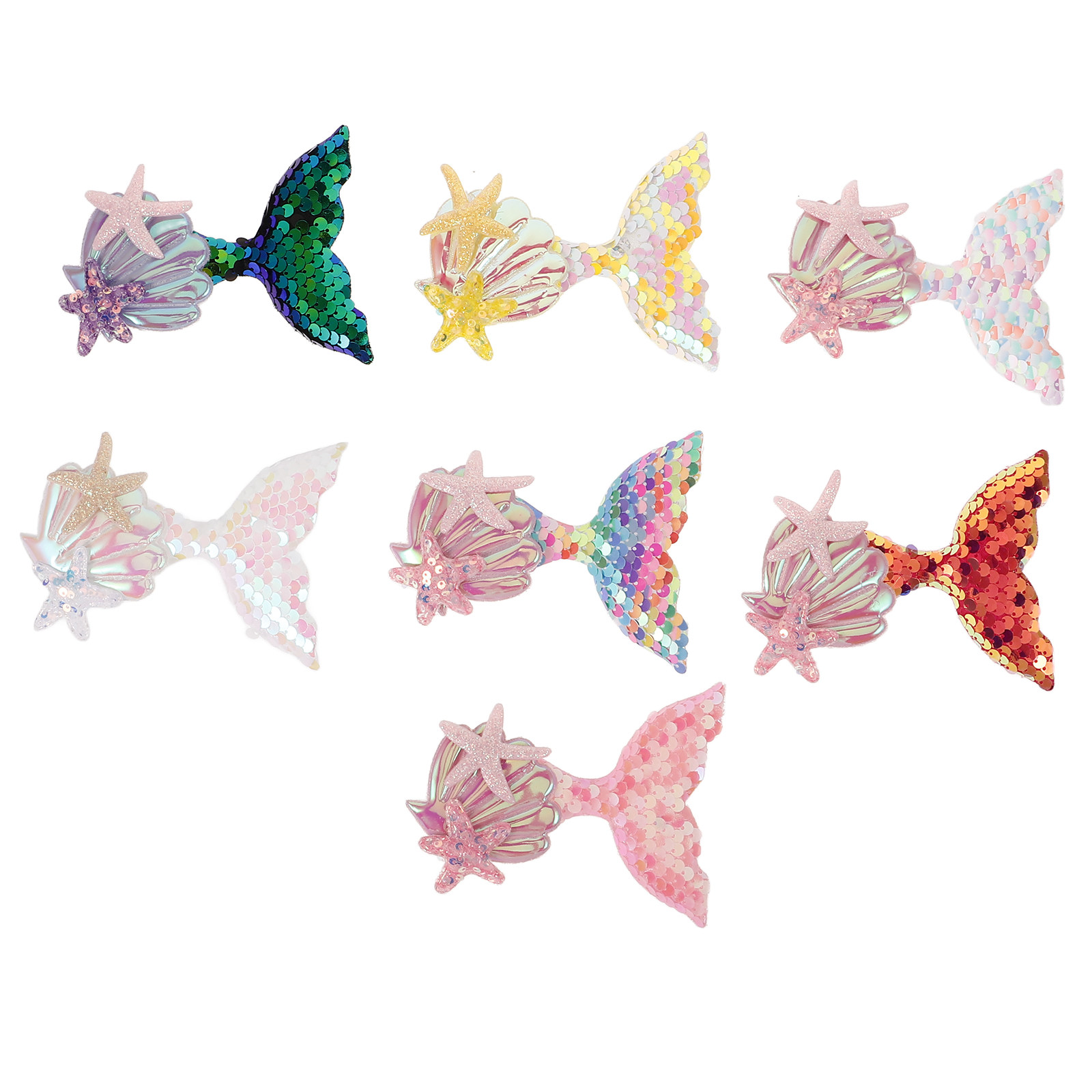 옷, 머리핀, 가방 등에 사용할 수 있는 7개의 인어  - Embellishment Crafts 리뷰 및 가격