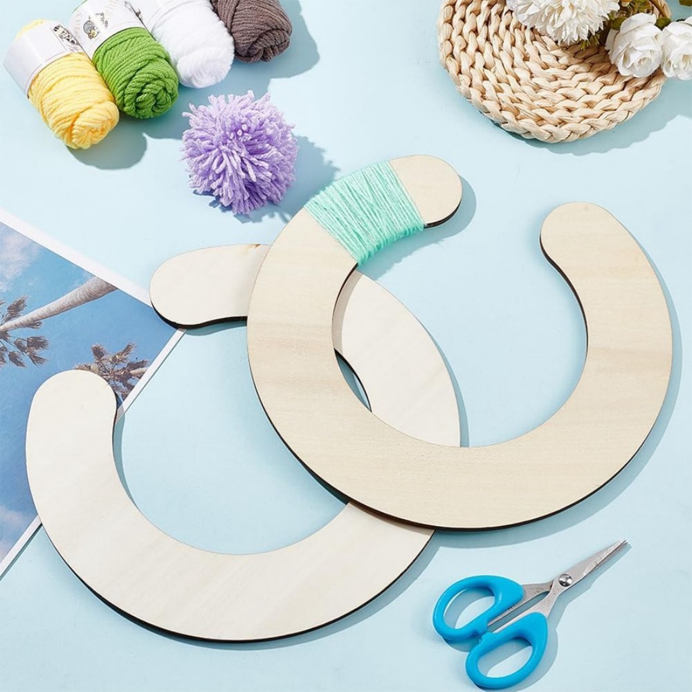 2pcs 나무 Pom Pom 메이커 세트 - 푹신한 원 - Pom Pom Maker Tool 리뷰 및 가격