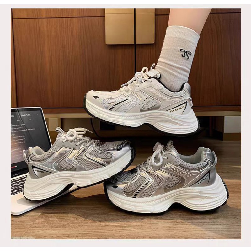 2026년 봄 여성 언키 아빠 스니커즈 통기성 메쉬 플 - Guipure Lace Panel 리뷰 및 가격